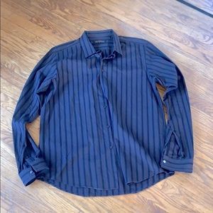 bBen Sherman dress shirt blue-grey and black